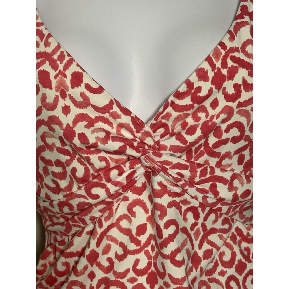 Tommy Bahama Women's Tankini Top Size M Pink White Swimsuit Top - Picture 9 of 16